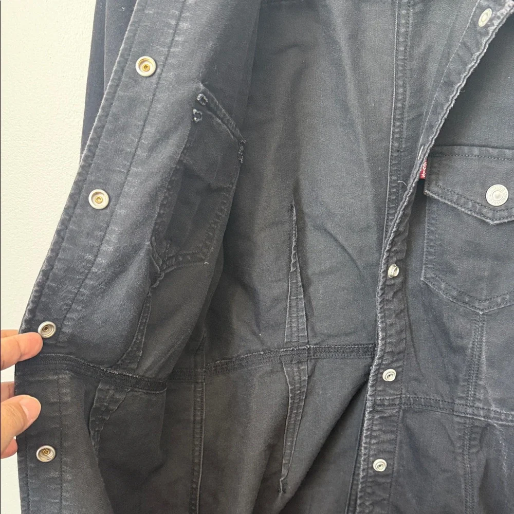 Levi's Dark Denim Jacket Dress - Picture 3 of 7